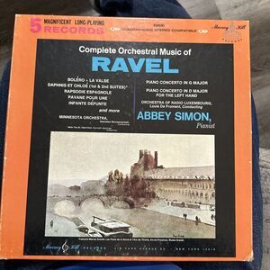 Complete Orchestra Music of Ravel (5 LP Box Set)‎ ABBEY SIMON PIANIST Mint